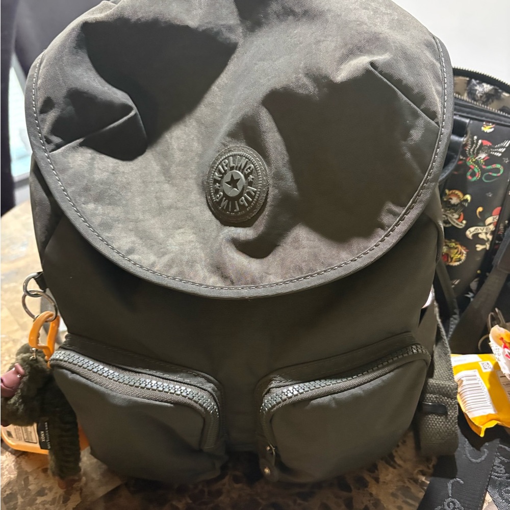 Kipling Dark Gray Backpack